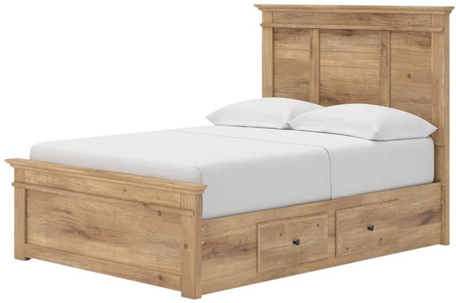 Signature Design by Ashley® Makidern Tan Full Panel Storage Bed-2