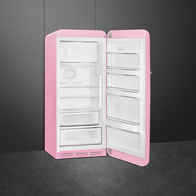 Smeg 50's Retro Style 9.9 Cu. Ft. Pink Compact Refrigerator-1