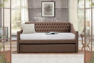 Mazin Furniture Tulney Brown Daybed With Trundle-1