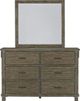 Ashley® Shamryn Grayish Brown Dresser and Mirror-0