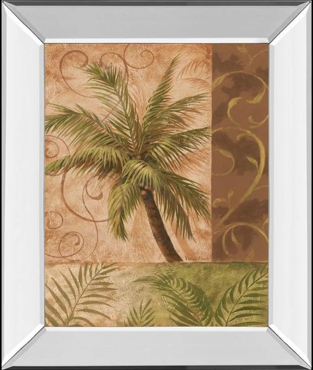 Classy Art Tropical Breeze I by Vivian Flasch Mirror Framed Wall Art-0