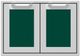 Hestan® AGSD Series 30" Grove Outdoor Double Storage Doors-0