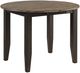 Intercon Beacon Charcoal/Walnut Round Drop Leaf-0