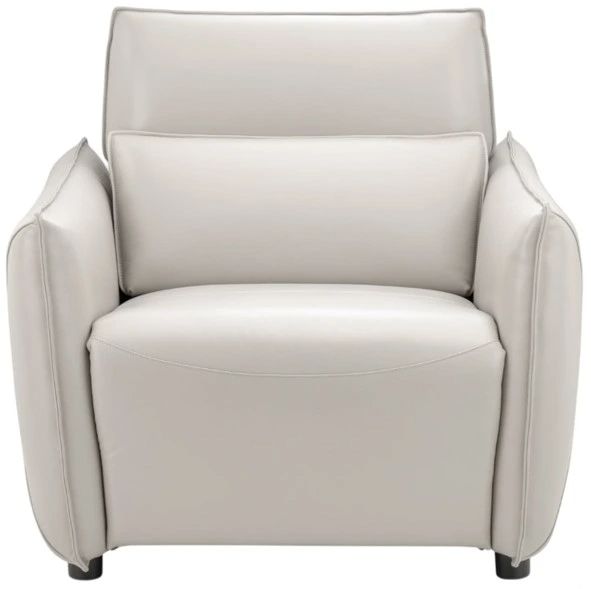 Michael Amini® Mia Bella Light Gray Leather Power Recliner-1