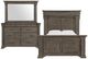 Elements International Kings Court 3-Piece Gray Queen Storage Panel Bedroom Set-0