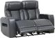 Primo™ International Heritage Colton Black Leather-Match Manual Motion Loveseat-1