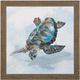 Stylecraft Blue Sea Turtle II Blue/Brown/Red Wall Art-0