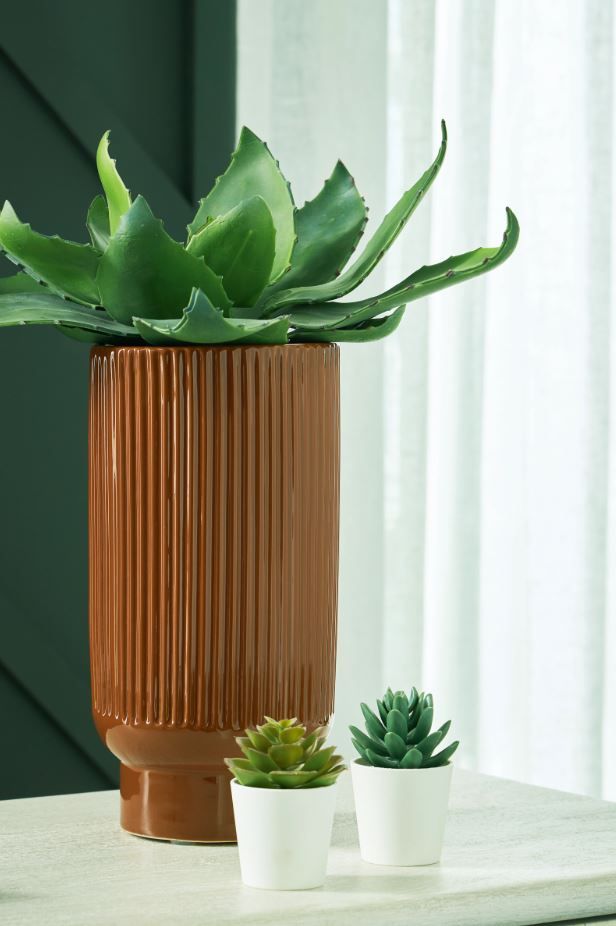 Signature Design by Ashley® Avalyah 2-Piece Burnt Umber 12" Vase Set-2