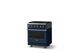 Viking® 5 Series 30" Slate Blue Pro Style Dual Fuel (NG) Range with Polished Chrome Trim-2