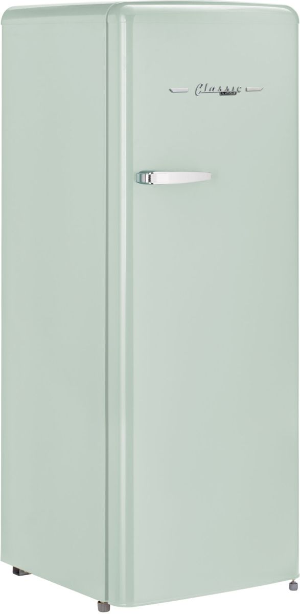 Unique® Appliances Classic Retro 8 Cu. Ft. Summer Mint Green Counter Depth Top Freezer Refrigerator-3