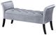 Coaster® Farrah Silver Rolled Arms Storage Bench-3