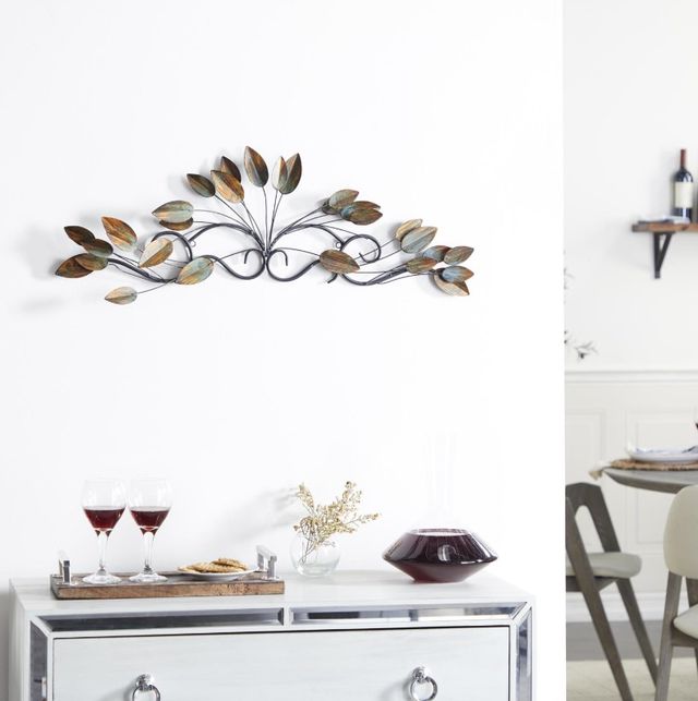 Deco Marche Brown 10" Leaf Wall Decor-3