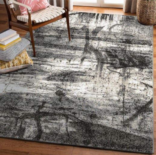 Orian Adagio Granite Falls White 5'x8' Area Rug-6