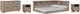 Signature Design by Ashley® Oliah 4-Piece Natural Full Storage Bookcase Bed Set-0