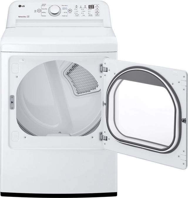 LG White Top Load Washer & Electric Dryer Laundry Pair-4