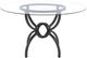 Coaster® Aviano 48" Clear/Gunmetal Round Dining Table-1