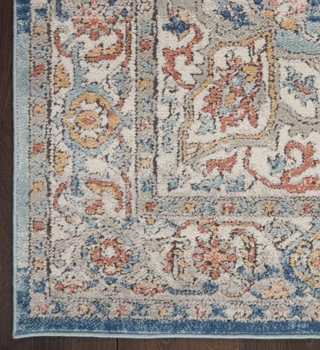 Nourison Home™ Quarry Ivory Blue 5'x7' Style 15 Area Rug-3