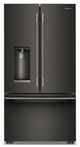 KitchenAid® 36" 23.1 Cu. Ft. Black Ore Counter Depth French Door Refrigerator with Intelligent Auto Fill-0