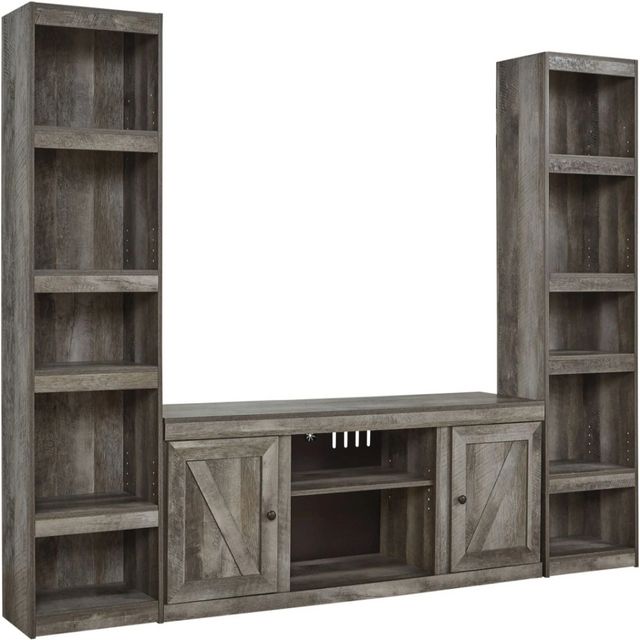 Signature Design by Ashley® Wynnlow 3-Piece Gray Entertainment Center-0