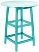 C R Plastic Generation Line Turquoise Pub Table-0