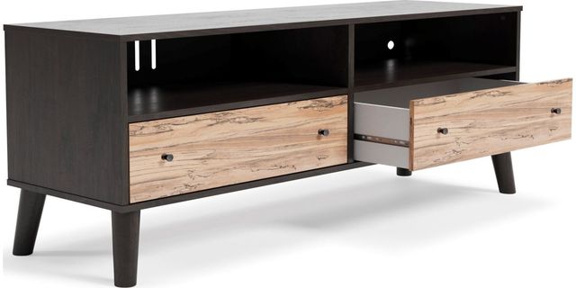 Signature Design by Ashley® Piperton Two-Tone Dark Charcoal Medium TV Stand-2
