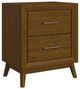Elements International Santa Barbara Walnut 2-Drawer Cabinet-0