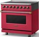 Viking® 5 Series 36" Valentine Pro Style Induction Range with Brushed Brass Trim-2