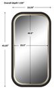 Uttermost® Nevaeh Black/Gold Curved Mirror-2