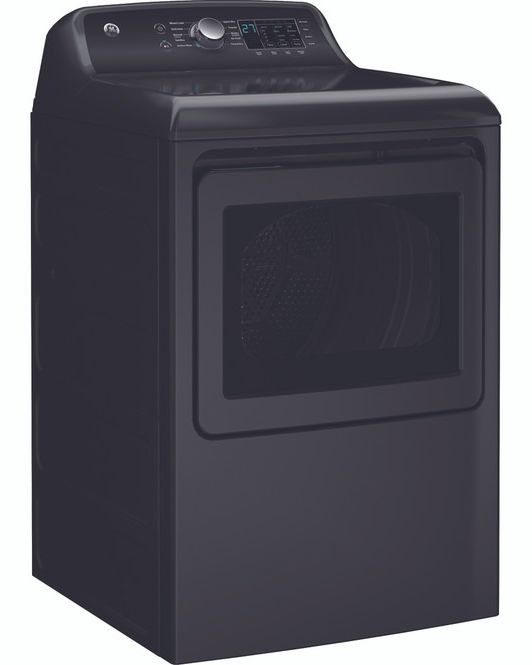 GE® 7.4 Cu. Ft. Diamond Gray Electric Dryer-6