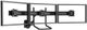 Chief® Kontour™ Black K4 3x1 Focal Depth Adjustable Array Slat-Wall Mount-0