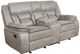 Coaster® Greer Taupe Reclining Upholstered Tufted Back Glider Loveseat-0