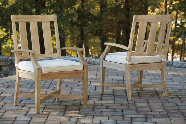Signature Design by Ashley® Clare View 2-Piece Beige Arm Chair with Cushion-1