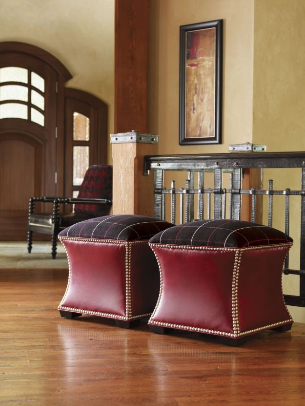 Lexington Home Customizable Eclipse Leather Ottoman-1