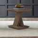 Liberty Furniture Aspen Sky Weathered Saddle Brown End Table-1