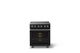 Viking® 5 Series 30" Onyx Pro Style Electric Range with Brushed Brass Trim-3