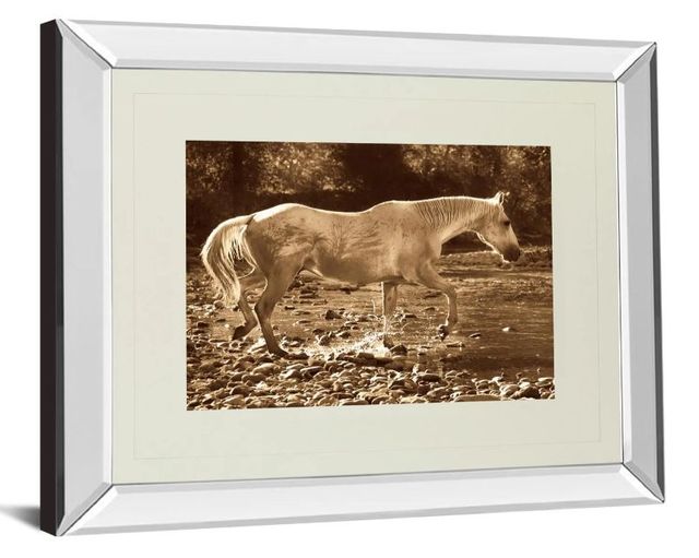 Classy Art The Crossing by Wendy Caro Mirror Framed Wall Art-1
