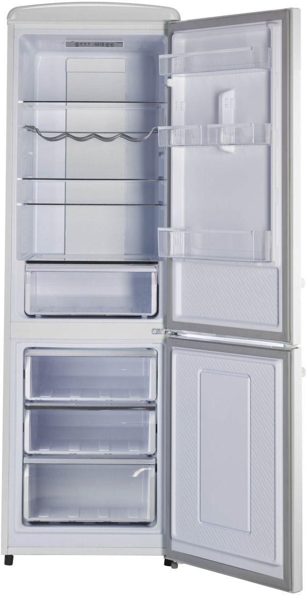 Unique® Appliances Classic Retro 12.0 Cu. Ft. Marshmallow White Bottom Freezer Refrigerator-1