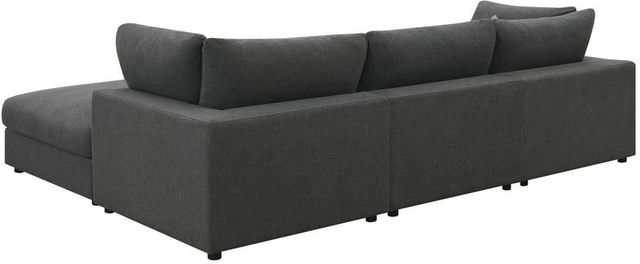 Coaster® Serene 4-Piece Charcoal Sectional-4