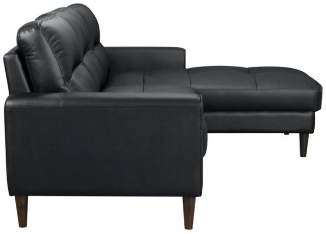 Homelegance® Lewes 2-Piece Black Right-Arm Facing Sectional and Chaise-3