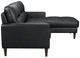 Homelegance® Lewes 2-Piece Black Right-Arm Facing Sectional and Chaise-3