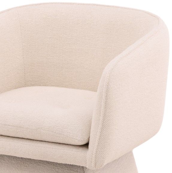 Dovetail Furniture Jonie Lola Cream Swivel Chair-4