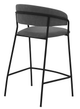 Armen Living Nara Black/Gray 26" Counter Stool-1
