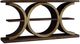 Hooker® Furniture Melange Presidio Dark Walnut Console Table with Gold Accents-0