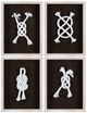 Crestview Collection Double Knotted 4-Piece Dimensional Wall Art-0