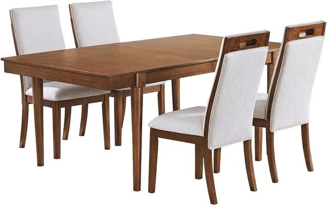 Signature Design by Ashley® Lyncott 5-Piece Beige/Brown Upholstered Dining Set-0