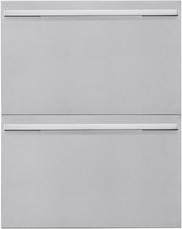 SKS Transitional Series 24" Satin Stainless Under Counter Drawer Panel Kit-0