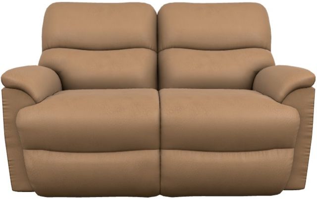 La-Z-Boy® Trouper Fawn Power Reclining Loveseat with Headrest and Lumbar-1