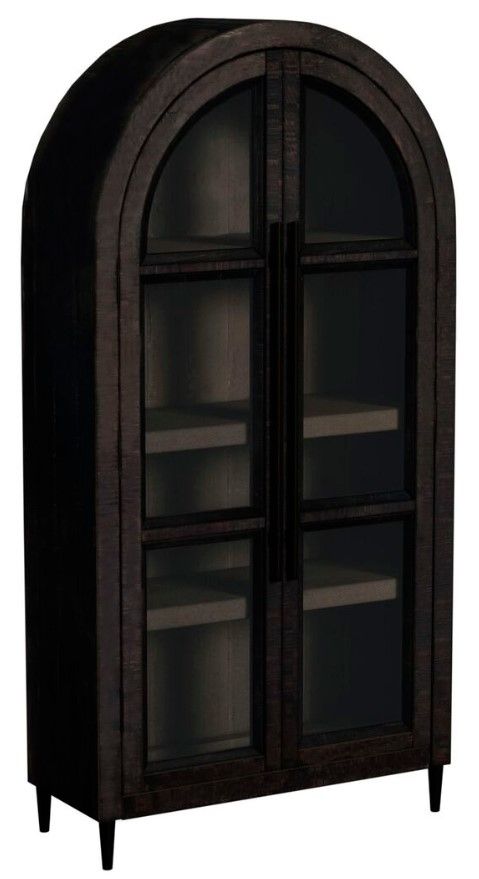 Elements International Santiago Espresso Bookcase-0