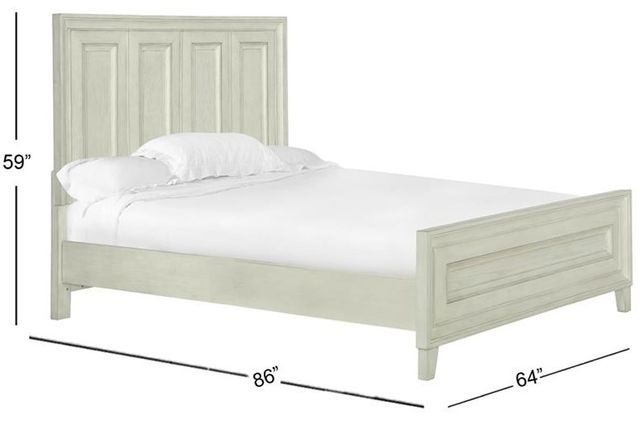 Magnussen Home® Raelynn Weathered White Queen Panel Bed-2