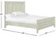 Magnussen Home® Raelynn Weathered White Queen Panel Bed-2